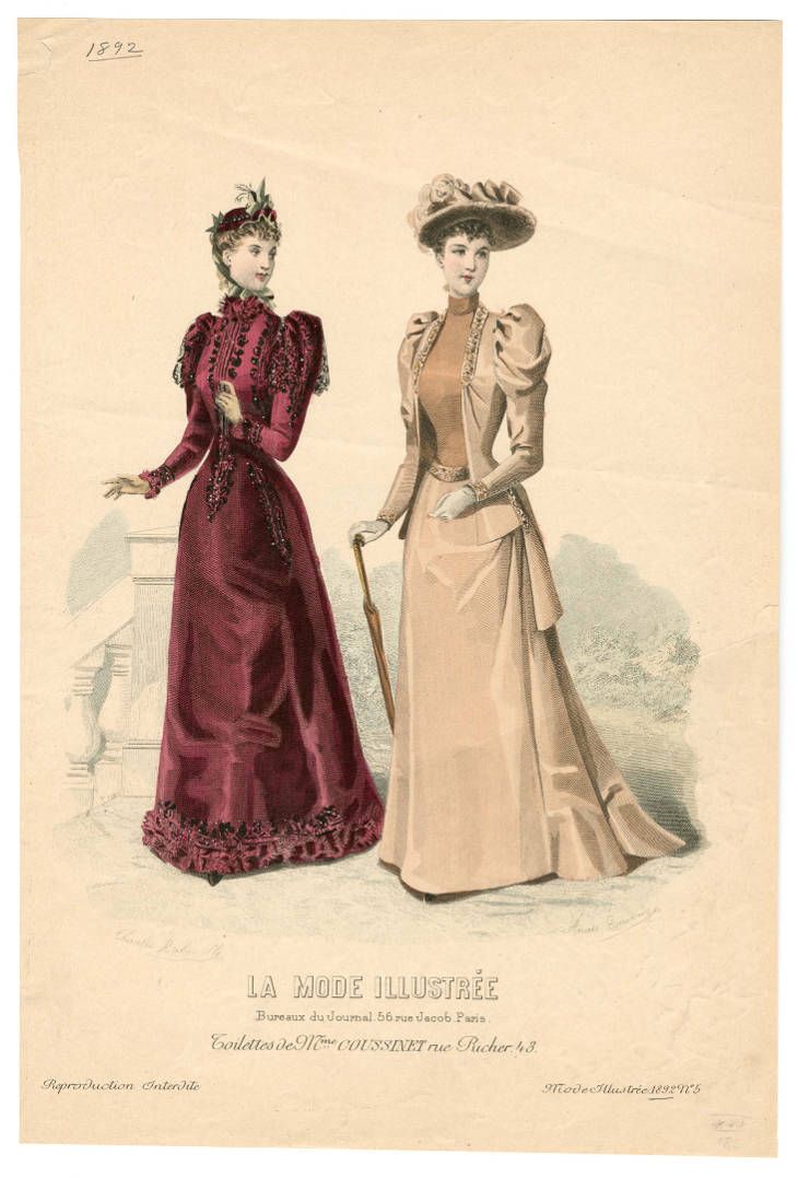 Этикет викторианский, платье?